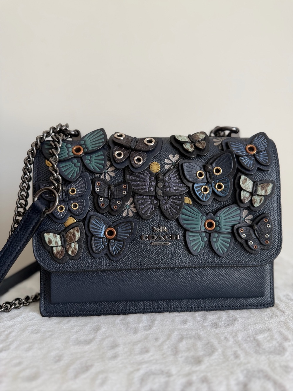Coach Klare butterfly apliqué bag